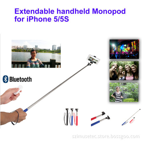Extendable handheld Monopod for iPhone and Android phone